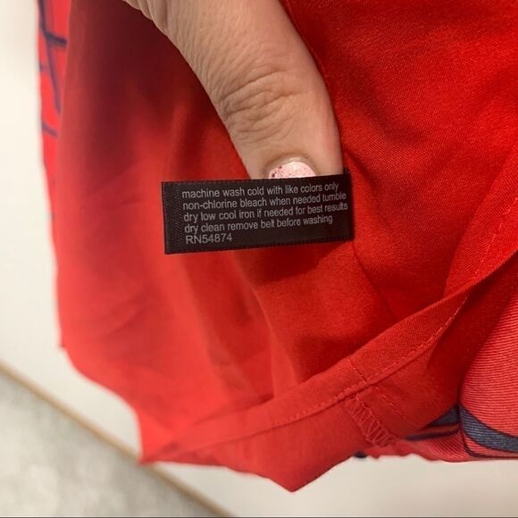 18.) The Limited medium red navy blue tunic - Picture 9 of 11